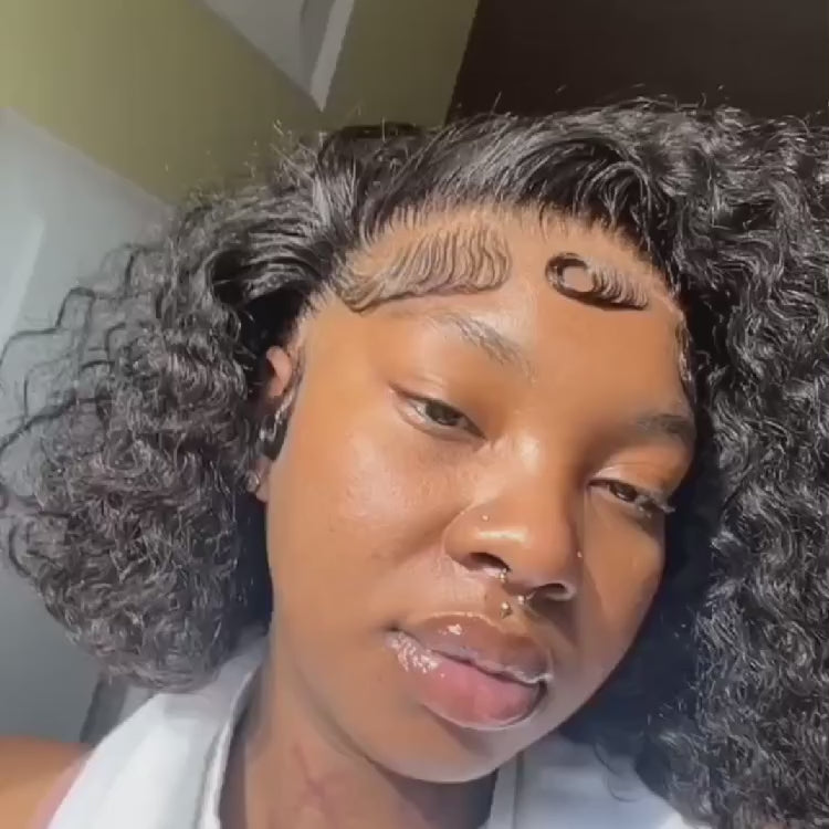 Kinky Curly Blunt Cut Bobs