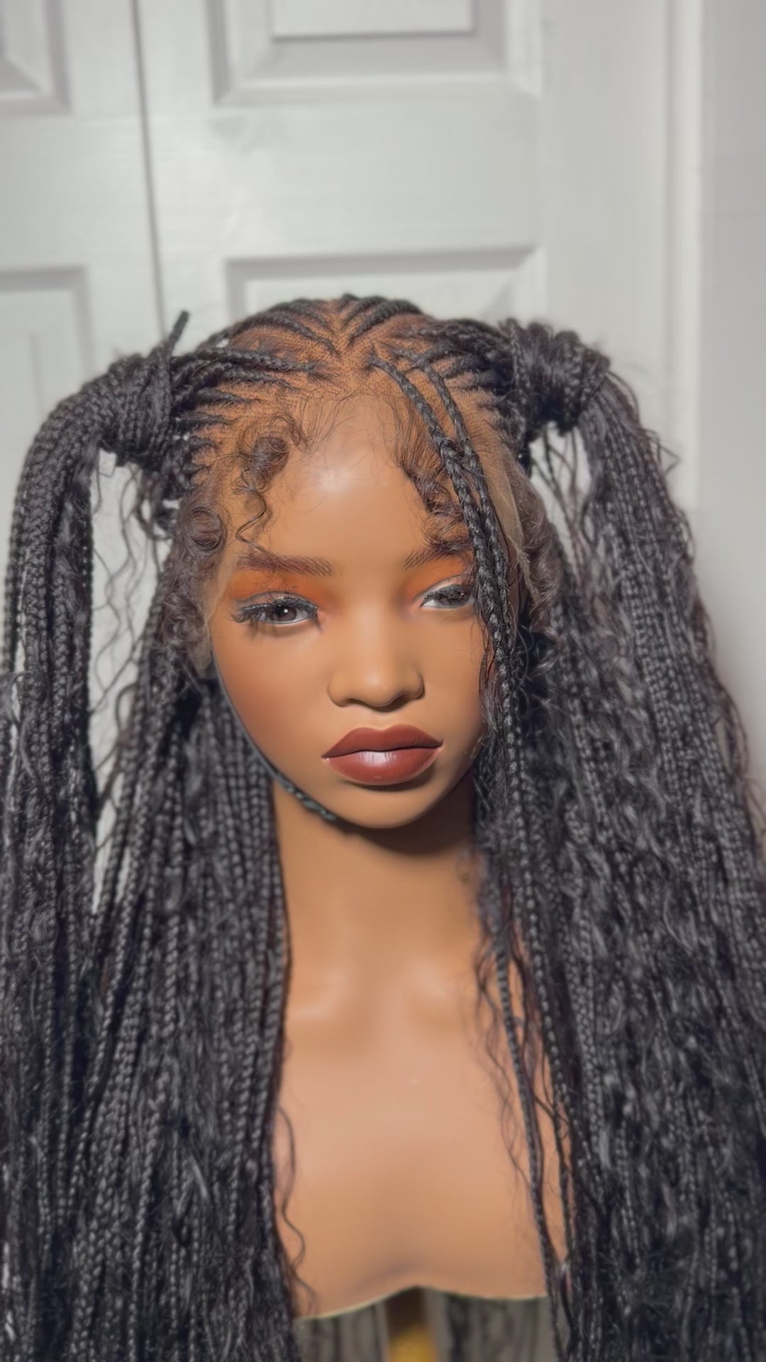 Fulani HD Lace with 100% curly human Hair